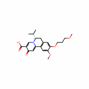 (6S)-6,7-Dihydro-10-methoxy-9-(3-methoxypropoxy)-6-(1-methylethyl)-2-oxo-2H-benzo[a]quinolizine-3-carboxylic acid