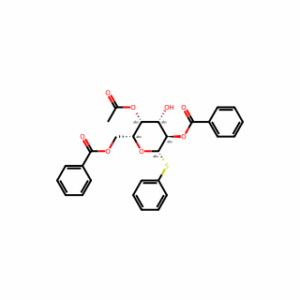 ((2R,3R,4S,5R,6S)-3-Acetoxy-5-(benzoyloxy)-4-hydroxy-6-(phenylthio)tetrahydro-2H-pyran-2-yl)methyl benzoate