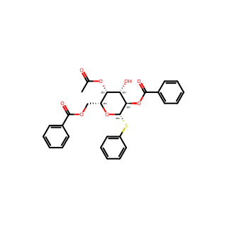 ((2R,3R,4S,5R,6S)-3-Acetoxy-5-(benzoyloxy)-4-hydroxy-6-(phenylthio)tetrahydro-2H-pyran-2-yl)methyl benzoate
