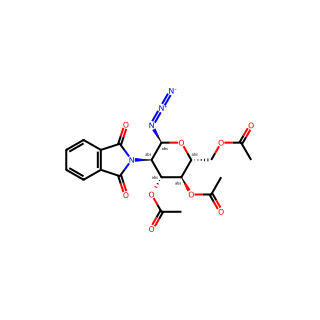 (2R,3S,4R,5R,6S)-2-(Acetoxymethyl)-6-azido-5-(1,3-dioxoisoindolin-2-yl)tetrahydro-2H-pyran-3,4-diyl diacetate