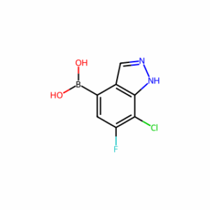 (7-chloro-6-fluoro-1H-indazol-4-yl)boronic acid