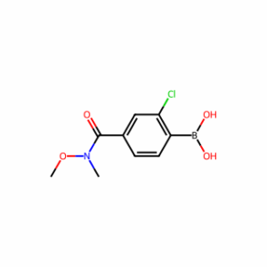 (2-Chloro-4-(methoxy(methyl)carbamoyl)phenyl)boronic acid