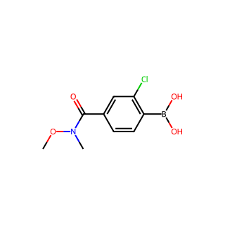 (2-Chloro-4-(methoxy(methyl)carbamoyl)phenyl)boronic acid