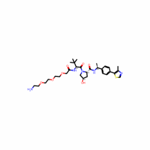 (2S,4R)-1-((S)-14-Amino-2-(tert-butyl)-4-oxo-6,9,12-trioxa-3-azatetradecanoyl)-4-hydroxy-N-((S)-1-(4-(4-methylthiazol-5-yl)phenyl)ethyl)pyrrolidine-2-carboxamide