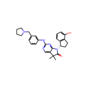 (S)-7-(4-Hydroxy-2,3-dihydro-1H-inden-1-yl)-5,5-dimethyl-2-((3-(pyrrolidin-1-ylmethyl)phenyl)amino)-5,7-dihydro-6H-pyrrolo[2,3-d]pyrimidin-6-one ,