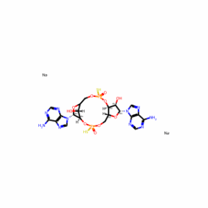 (2R,5R,7R,8R,10R,12aR,14R,15R,15aS,16R)-7,14-Bis(6-amino-9H-purin-9-yl)-15,16-dihydroxy-2,10-dimercaptooctahydro-12H-5,8-methanofuro[3,2-l][1,3,6,9,11]pentaoxa[2,10]diphosphacyclotetradecine 2,10-dioxide disodium salt