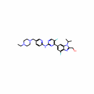 (6-(2-((5-((4-Ethylpiperazin-1-yl)methyl)pyridin-2-yl)amino)-5-fluoropyrimidin-4-yl)-4-fluoro-1-isopropyl-1H-benzo[d]imidazol-2-yl)methanol