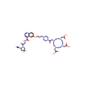 (S)-2,2′,2″-(10-(2-(4-(3-((4-((2-(2-Cyano-4,4-difluoropyrrolidin-1-yl)-2-oxoethyl)carbamoyl)quinolin-6-yl)oxy)propyl)piperazin-1-yl)-2-oxoethyl)-1,4,7,10-tetraazacyclododecane-1,4,7-triyl)triacetic acid