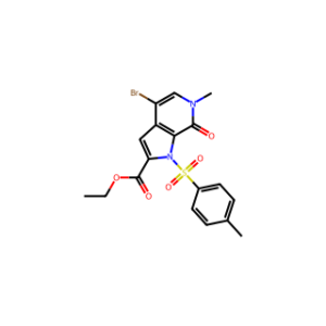 ETHYL 4-BROMO-6-METHYL-7-OXO-1-TOSYL-6,7-DIHYDRO-1H-PYRROLO[2,3-C]PYRIDINE-2-CARBOXYLATE