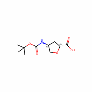 (2R,4S)-4-((tert-Butoxycarbonyl)amino)tetrahydrofuran-2-carboxylic acid