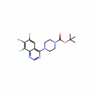 Tert-Butyl 4-(7-Bromo-6-Chloro-8-Fluoroquinazolin-4-Yl)Piperazine-1-Carboxylate