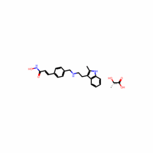(E)-N-Hydroxy-3-(4-(((2-(2-methyl-1H-indol-3-yl)ethyl)amino)methyl)phenyl)acrylamide 2-hydroxypropanoate