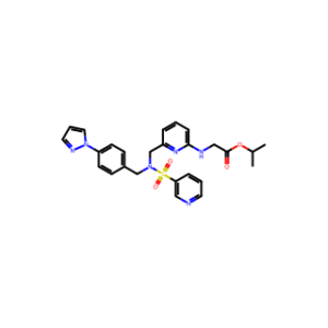 Isopropyl (6-((N-(4-(1H-pyrazol-1-yl)benzyl)pyridine-3-sulfonamido)methyl)pyridin-2-yl)glycinate