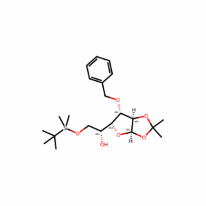 (R)-1-((3aR,5R,6S,6aR)-6-(Benzyloxy)-2,2-dimethyltetrahydrofuro[2,3-d][1,3]dioxol-5-yl)-2-((tert-butyldimethylsilyl)oxy)ethan-1-ol