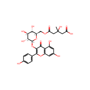 Kaempferol 3-O-β-D-glucopyranoside 6′′-(3-hydroxy-3-methylglutarate)