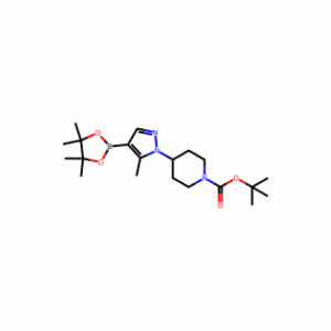 tert-butyl 4-[5-methyl-4-(4,4,5,5-tetramethyl-1,3,2-dioxaborolan-2-yl)pyrazol-1-yl]piperidine-1-carboxylate