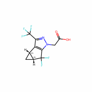 (3bS,4aR)-5,5-Difluoro-3b,4,4a,5-tetrahydro-3-(trifluoromethyl)-1H-cyclopropa[3,4]cyclopenta[1,2-c]pyrazole-1-acetic acid