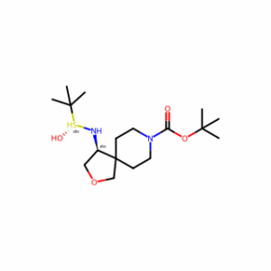 Tert-Butyl (S)-4-(((R)-Tert-Butylsulfinyl)Amino)-2-Oxa-8-Azaspiro[4.5]Decane-8-Carboxylate