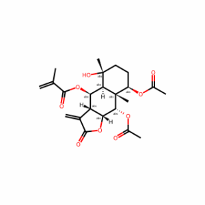 (3aR,4R,4aS,5R,8R,8aR,9S,9aR)-8,9-Bis(acetyloxy)dodecahydro-5-hydroxy-5,8a-dimethyl-3-methylene-2-oxonaphtho[2,3-b]furan-4-yl 2-methyl-2-propenoate