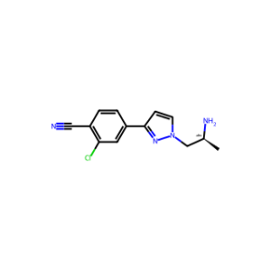 (S)-4-(1-(2-Aminopropyl)-1H-pyrazol-3-yl)-2-chlorobenzonitrile