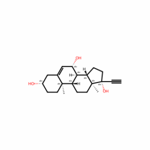 (3β,7β,17α)-Pregn-5-en-20-yne-3,7,17-triol