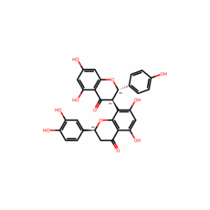 (2S,2′S,3R)-2′-(3,4-Dihydroxyphenyl)-2,2′,3,3′-tetrahydro-5,5′,7,7′-tetrahydroxy-2-(4-hydroxyphenyl)[3,8′-bi-4H-1-benzopyran]-4,4′-dione