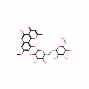 5-Hydroxy-8-methoxy-2-methyl-10-(((2S,3R,4S,5S,6R)-3,4,5-trihydroxy-6-((((2R,3R,4S,5S,6R)-3,4,5-trihydroxy-6-(hydroxymethyl)tetrahydro-2H-pyran-2-yl)oxy)methyl)tetrahydro-2H-pyran-2-yl)oxy)-4H-benzo[h]chromen-4-one