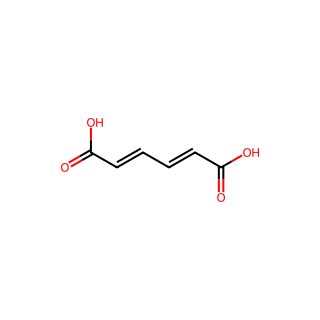(2E,4Z)-2,4-Hexadienedioic acid