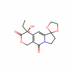 (4′S)-4′-Ethyl-7′,8′-dihydro-4′-hydroxyspiro[1,3-dioxolane-2,6′(3′H)-[1H]pyrano[3,4-f]indolizine]-3′,10′(4′H)-dione