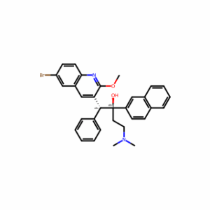 (1R,2S)-1-(6-bromo-2-methoxyquinolin-3-yl)-4-(dimethylamino)-2-(naphthalen-2-yl)-1-phenylbutan-2-ol
