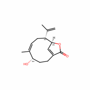 (4S,5E,8R,9R)-4-Hydroxy-5-methyl-8-(1-methylethenyl)-10-oxabicyclo[7.2.1]dodeca-5,12-dien-11-one