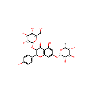 Kaempferol 3-O-β-D-galactopyranosyl-7-O-α-L-rhamnopyranoside
