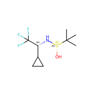 (S)-N-((R)-1-cyclopropyl-2,2,2-trifluoroethyl)-2-methylpropane-2-sulfinamide