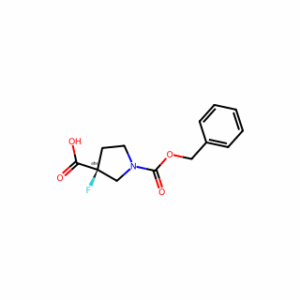 (3S)-1-benzyloxycarbonyl-3-fluoro-pyrrolidine-3-carboxylic acid