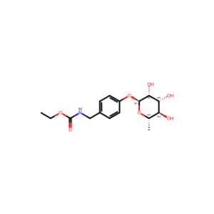 Ethyl N-[[4-[(6-deoxy-α-L-mannopyranosyl)oxy]phenyl]methyl]carbamate