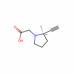 (R)-2-Ethynyl-2-methylpyrrolidine-1-acetic Acid