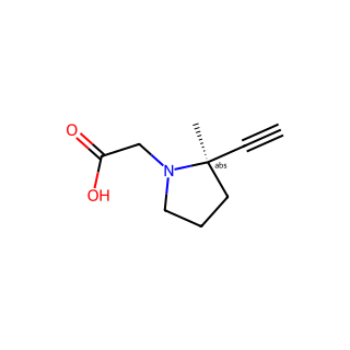 (R)-2-Ethynyl-2-methylpyrrolidine-1-acetic Acid