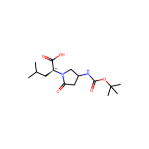 (2S)-2-[4-(Boc-amino)-2-oxo-1-pyrrolidinyl]-4-methylpentanoic Acid