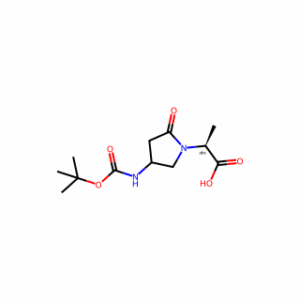 (2S)-2-[4-(Boc-amino)-2-oxo-1-pyrrolidinyl]propanoic Acid