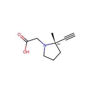 (S)-2-Ethynyl-2-methylpyrrolidine-1-acetic Acid