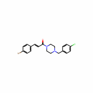 (E)-3-(4-Bromophenyl)-1-(4-(4-chlorobenzyl)piperazin-1-yl)prop-2-en-1-one