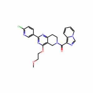 (2-(6-Chloropyridin-3-yl)-4-(2-methoxyethoxy)-7,8-dihydropyrido[4,3-d]pyrimidin-6(5H)-yl)(imidazo[1,5-a]pyridin-1-yl)methanone