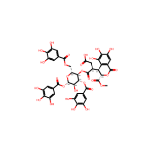 (S)-4-(((2R,3R,4R,5R,6S)-5-Hydroxy-4,6-bis((3,4,5-trihydroxybenzoyl)oxy)-2-(((3,4,5-trihydroxybenzoyl)oxy)methyl)tetrahydro-2H-pyran-3-yl)oxy)-4-oxo-3-((3S,4S)-5,6,7-trihydroxy-3-(methoxycarbonyl)-1-oxoisochroman-4-yl)butanoic acid