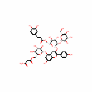 Pelargonidin 3-O-[6-O-(E)-Caffeoyl Sophoroside]-5-O-（6-O-malonyl）-β-D-glucoside