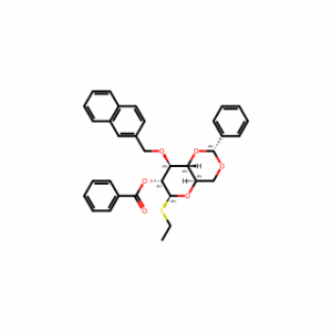 (2R,4aR,6S,7R,8S,8aR)-6-(Ethylthio)-8-(naphthalen-2-ylmethoxy)-2-phenylhexahydropyrano[3,2-d][1,3]dioxin-7-yl benzoate