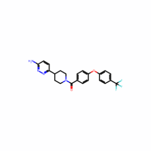 (4-(6-Aminopyridazin-3-yl)piperidin-1-yl)(4-(4-(trifluoromethyl)phenoxy)phenyl)methanone