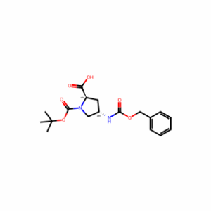 (2R,4S)-4-(((Benzyloxy)carbonyl)amino)-1-(tert-butoxycarbonyl)pyrrolidine-2-carboxylic acid