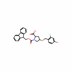 (4R)-1-Fmoc-4-(4-bromo-2-fluorobenzyloxy)-L-proline