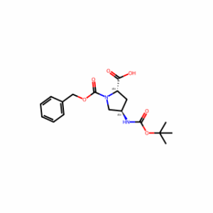 (2S,4R)-1-((Benzyloxy)carbonyl)-4-((tert-butoxycarbonyl)amino)pyrrolidine-2-carboxylic acid