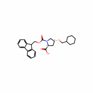 (2S,4R)-1-(((9H-fluoren-9-yl)methoxy)carbonyl)-4-(cyclohexylmethoxy)pyrrolidine-2-carboxylic acid